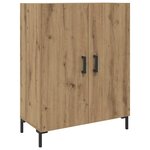 vidaXL Haut Armoire chêne artisanal 69 5 x 34 x 180 cm