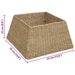 vidaXL Collier de sapin de Noël Marron 50 x 50 x 25 cm