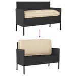 vidaXL Coussin pour assise / dossier de palette Beige 120 x 50 x 12 cm