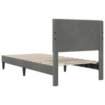 vidaXL Cadre de lit avec tête de lit Gris foncé 80 x 200 cm Velours