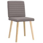 vidaXL Chaises à manger lot de 2 taupe tissu