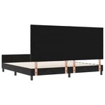 Cadre de lit en velours noir vidaXL 200x200 cm