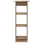 vidaXL Meuble d'appoint Chêne artisanal 40 x 40 x 100 cm