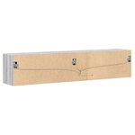 vidaXL Meuble TV mural avec LED sonoma gris 180x31x38 cm