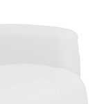 vidaXL Fauteuil inclinable avec repose-pieds blanc similicuir