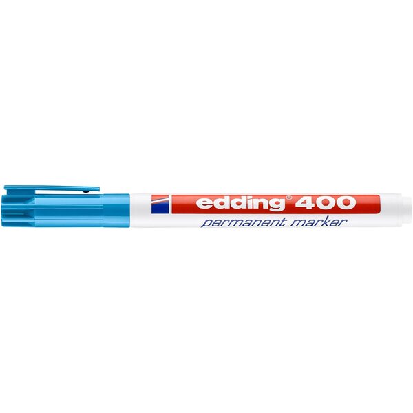 Marqueur Peinture Edding 4000 - Encre Mate - Pointe Ogive 2-4 Mm - Bleu - Pour Bois, Terre Cuite, Carton
