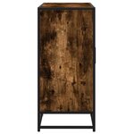 vidaXL Buffet chêne fumé 94x35x76 cm bois d'ingénierie