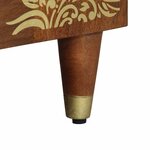 vidaXL Buffet 2 Pièces marron miel 60 x 33 x 75 cm Bois de mangue massif