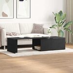 vidaXL Table basse Chêne noir 150 x 50 x 35 cm Bois d'ingénierie