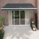 vidaXL Auvent rétractable automatique anthracite 3x2 5 m