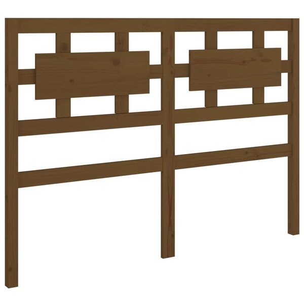vidaXL Tête de lit Marron miel 125 5x4x100 cm Bois massif de pin