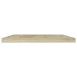 vidaXL Panneau de bibliothèque 4Pièces Chêne sonoma 60x20x1 5cm Aggloméré