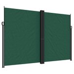 vidaXL Auvent latéral rétractable vert foncé 220x1200 cm