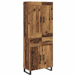 vidaXL Haut Armoire Bois ancien 69 5 x 34 x 180 cm Bois d'ingénierie