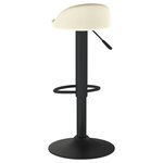 Vidaxl tabouret de bar crème velours
