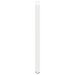 vidaXL Pieds de table de bar en U  2 pièces  blanc  60 x (110-111) cm  acier