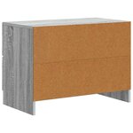 vidaXL Cabinet de chevet avec tiroir Sonoma gris 62 x 34 5 x 44 5 cm