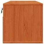vidaXL Meuble mural avec étagère 2 Pièces Cire marron 80 x 30 x 30 cm