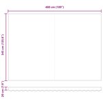 vidaXL Auvent Rétractable orange et marron 500 ×350 cm tissu