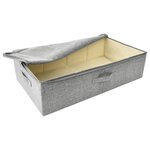 vidaXL Boîtes de rangement 2 Pièces Tissu 70x40x18 cm Gris