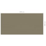 vidaXL Tapis de tente 300x600 cm Taupe