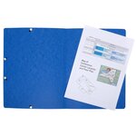 Chemise À Élastique Sans Rabat Carte Lustrée 400gm2 - A4 - Bleu - X 25 - Exacompta