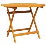 Ensemble de salle à manger pour le jardin en bois d'acacia - 5 pièces