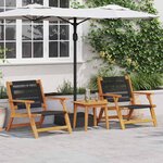 vidaXL Ensemble de repas extérieur Marron Bois d'Acacia Massif
