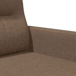vidaXL Canapé à 2 places Marron 140 cm Tissu