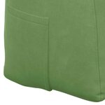 vidaXL Coussin de Dos Vert clair 100 x 24 x 50 cm Velours
