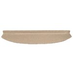 vidaXL Tapis d'escalier auto-adhésifs 15 Pièces Café 80 x 24 5 x 3 5 cm