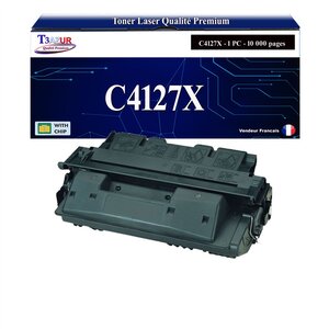 T3AZUR -Toner compatible avec HP C4127X / C8061X (27X/61X) pour HP Laserjet 4050T  4050TN  4100  4100DTN  4100MFP  4100N  4100TN  4101MFP