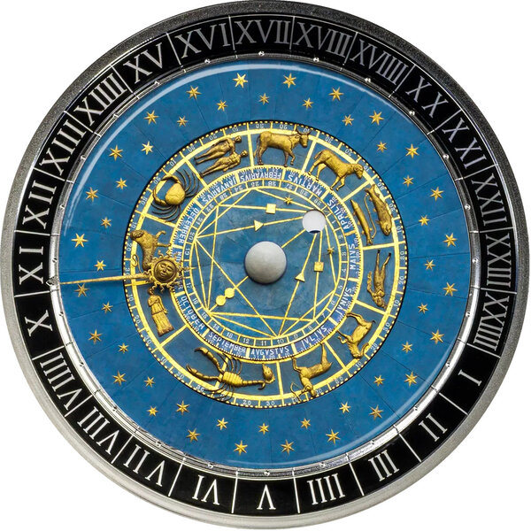 Monnaie PADUA ASTRONOMICAL CLOCK City Hall Clocks 1 Oz Argent 5€ Euro Malta 2026