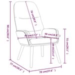 vidaXL Chaise de relaxation avec tabouret Bleu Tissu
