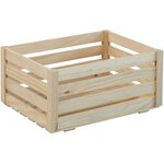 Caisse de rangement en pin massif home box grande