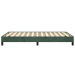 vidaXL Cadre de lit vert foncé 120x190 cm velours