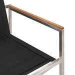 Ensemble de salle à manger de jardin vidaXL 9 pièces en teck massif