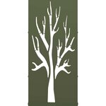 vidaXL Portant de bois chauffage vert olive 40x30x80 cm