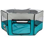 Trixie enclos pour petits animaux 150x65 cm turquoise et gris clair