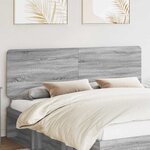 vidaXL Tête de lit Gris Sonoma 180 cm Bois d'ingénierie