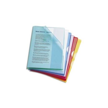 Boîte de 50 Pochettes-coin Fard’Or coloris assortis en PVC 13,5/100e ELBA