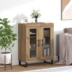 vidaXL Buffet Chêne artisanal 69 5 x 34 x 90 cm Bois d'ingénierie