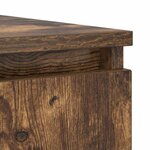 vidaXL Buffet avec tiroirs chêne fumé 100 5x35x76 cm bois d'ingénierie