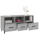 vidaXL Meuble TV Sonoma gris 102x35x50 cm Bois d'ingénierie