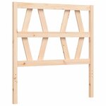 vidaXL Cadre de lit et tête de lit 100x200 cm bois massif