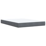 vidaXL Sommier à lattes de lit et matelas Gris foncé 140x190cm Velours