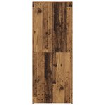 vidaXL Highboard en vieux bois 60 x 32 x 153 cm - fabriqué en bois d'ingénierie.