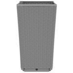 vidaXL Jardinières 2 Pièces gris clair 32 5x32 5x57 cm polypropylène