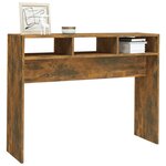 vidaXL Table console Chêne fumé 105x30x80 cm Bois d'ingénierie