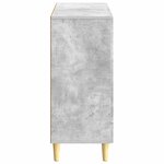 vidaXL Buffet Gris béton 89 x 34 5 x 80 cm Bois d'ingénierie